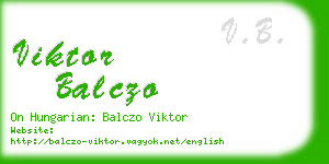 viktor balczo business card